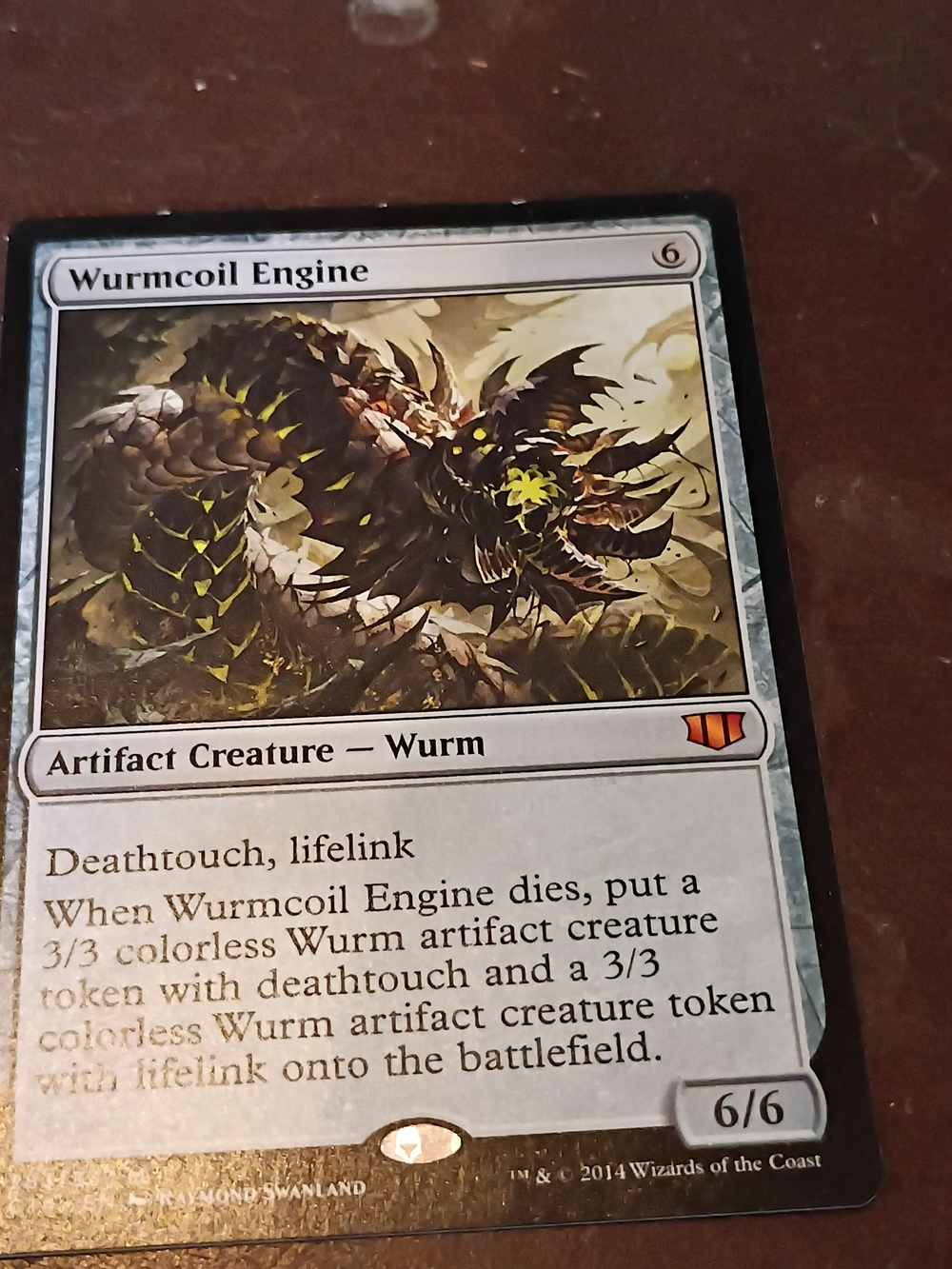 Wurmcoil Engine Art Print - Black and Gold Home Art